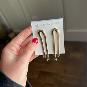 Kendra Scott Kassie Statement Gold Earrings